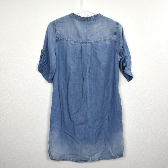 Cloth & Stone Denim Dress‎ w/pockets Size Small Color Blue Gently Used Condition - Picture 3 of 5
